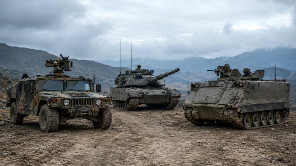 HMMWV, Leopard 2 ve M113 filolarını destekleyen askeri yedek parça deposu; tedarik gecikmelerini azaltan stratejik stok yönetimi ve savunma lojistiği uygulamalarını göstermektedir