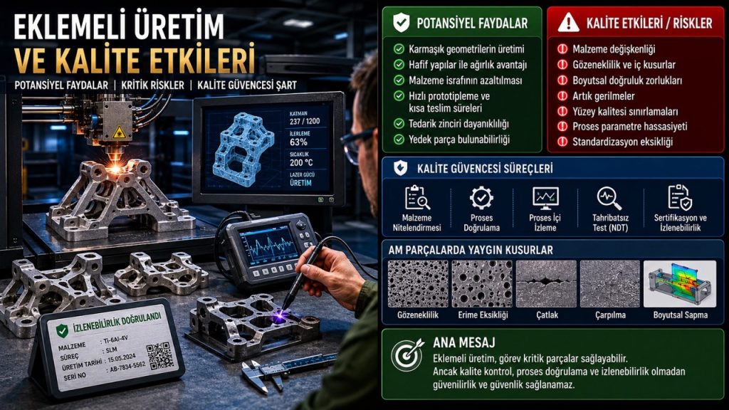 eklemeli uretim ve kalite etkileri - AB Savunma - Askeri Yedek Parçalar